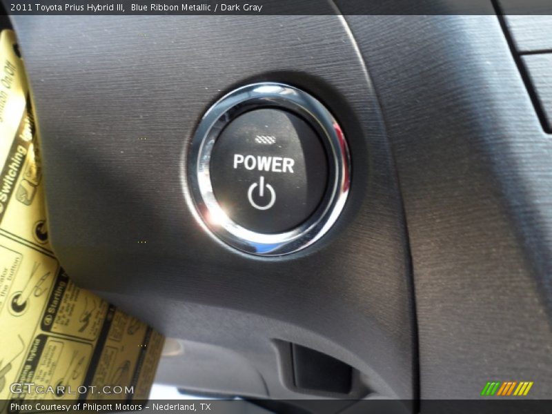 Blue Ribbon Metallic / Dark Gray 2011 Toyota Prius Hybrid III