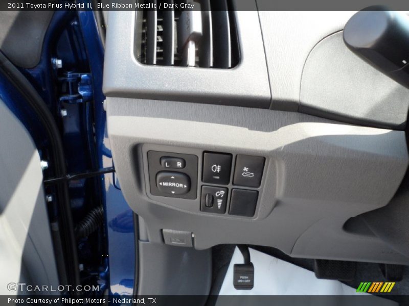 Blue Ribbon Metallic / Dark Gray 2011 Toyota Prius Hybrid III