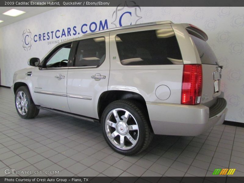 Quicksilver / Ebony/Ebony 2009 Cadillac Escalade Hybrid