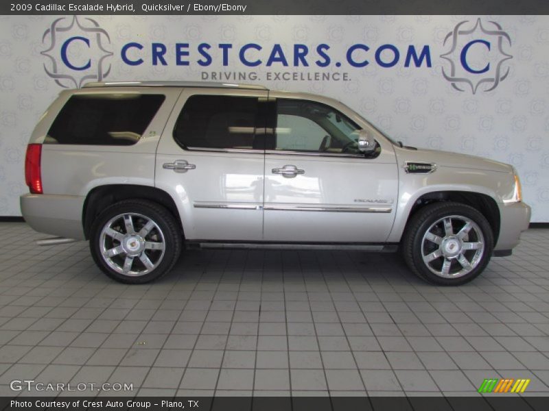 Quicksilver / Ebony/Ebony 2009 Cadillac Escalade Hybrid