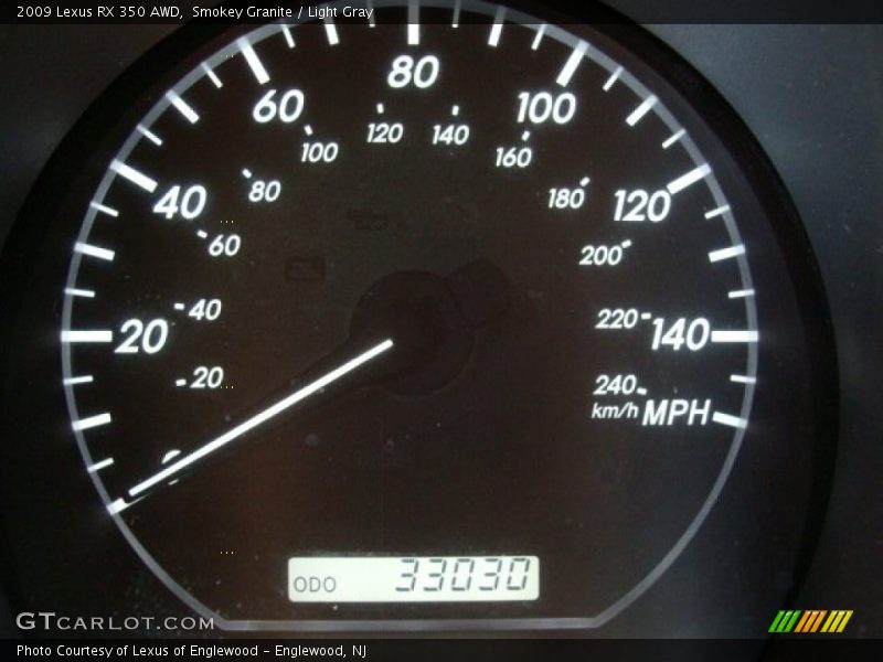 Smokey Granite / Light Gray 2009 Lexus RX 350 AWD