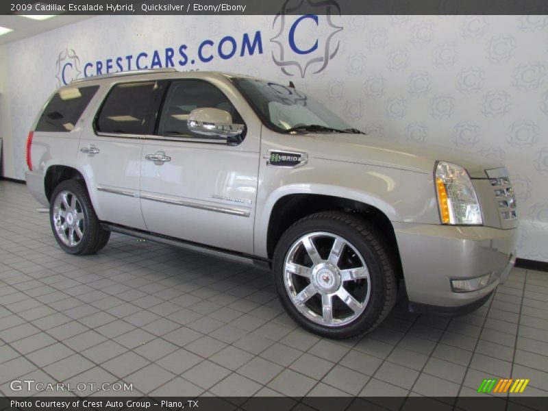 Quicksilver / Ebony/Ebony 2009 Cadillac Escalade Hybrid