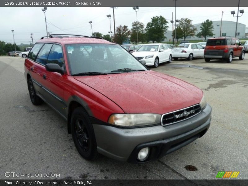 Rio Red / Gray 1999 Subaru Legacy Outback Wagon