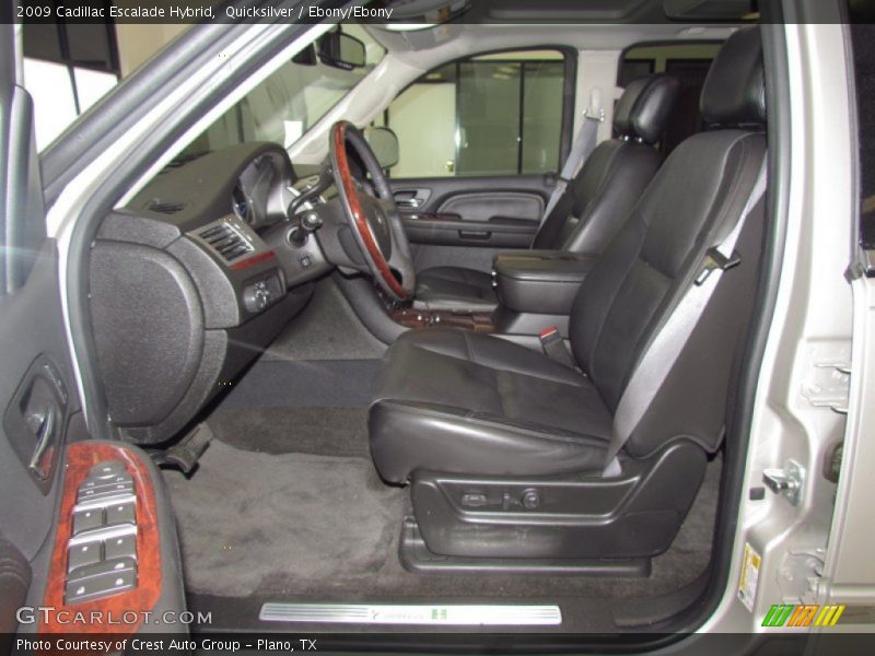 Quicksilver / Ebony/Ebony 2009 Cadillac Escalade Hybrid
