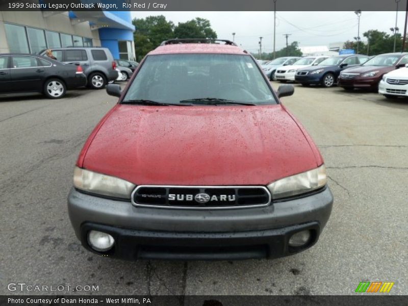 Rio Red / Gray 1999 Subaru Legacy Outback Wagon