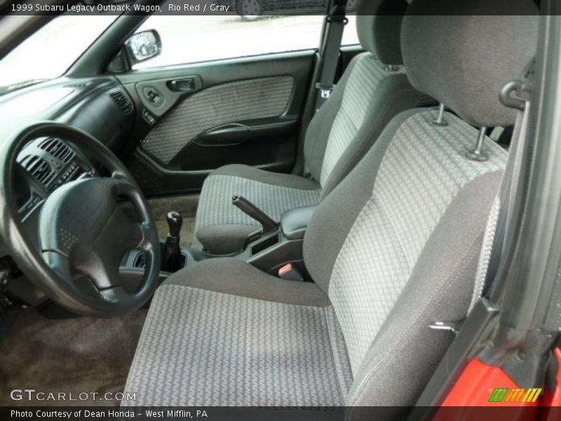 Rio Red / Gray 1999 Subaru Legacy Outback Wagon