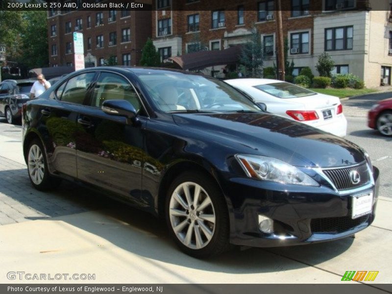 Obsidian Black / Ecru 2009 Lexus IS 250 AWD