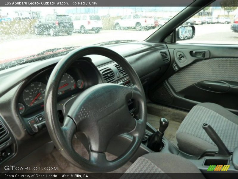 Rio Red / Gray 1999 Subaru Legacy Outback Wagon