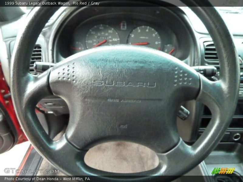 Rio Red / Gray 1999 Subaru Legacy Outback Wagon
