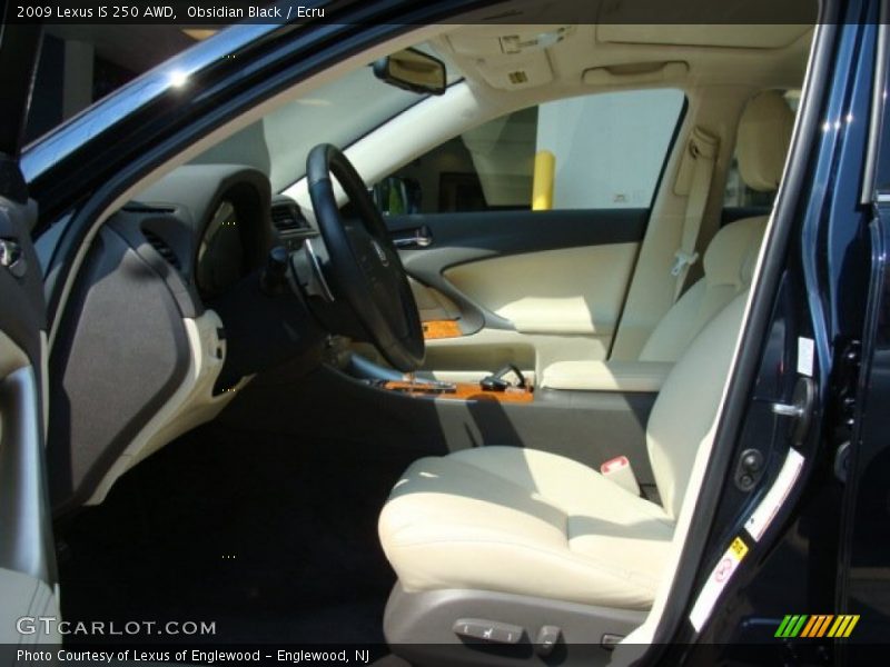 Obsidian Black / Ecru 2009 Lexus IS 250 AWD