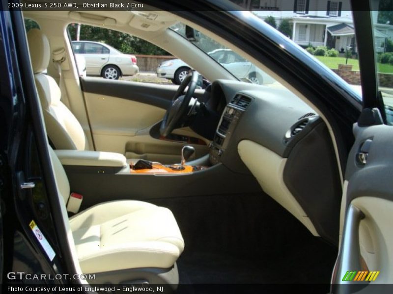 Obsidian Black / Ecru 2009 Lexus IS 250 AWD