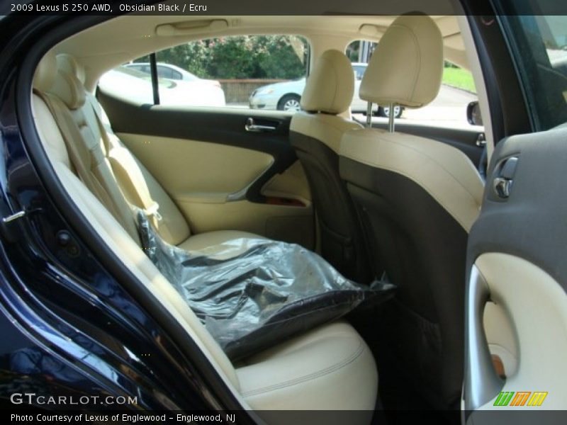 Obsidian Black / Ecru 2009 Lexus IS 250 AWD
