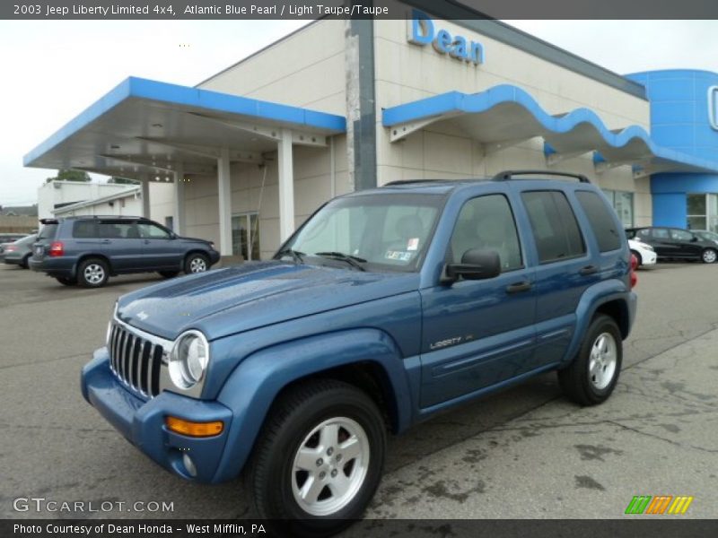 Atlantic Blue Pearl / Light Taupe/Taupe 2003 Jeep Liberty Limited 4x4