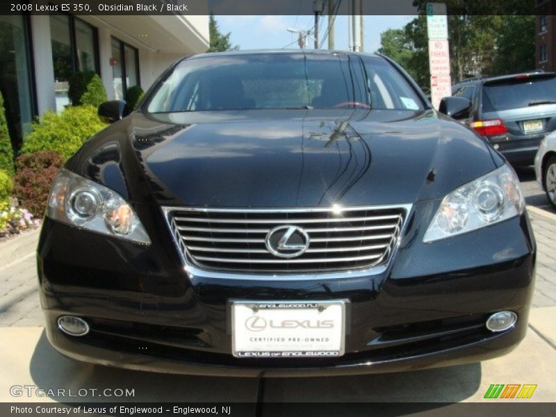 Obsidian Black / Black 2008 Lexus ES 350