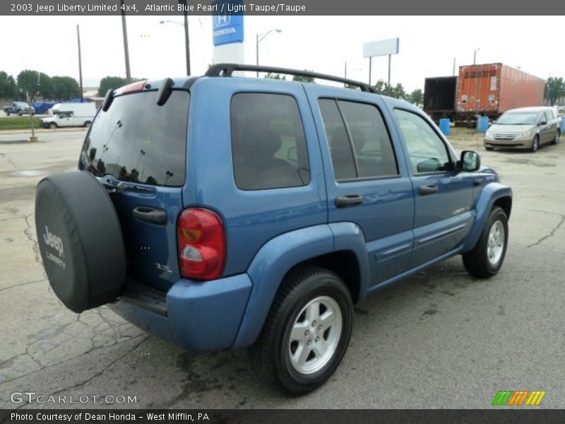 Atlantic Blue Pearl / Light Taupe/Taupe 2003 Jeep Liberty Limited 4x4