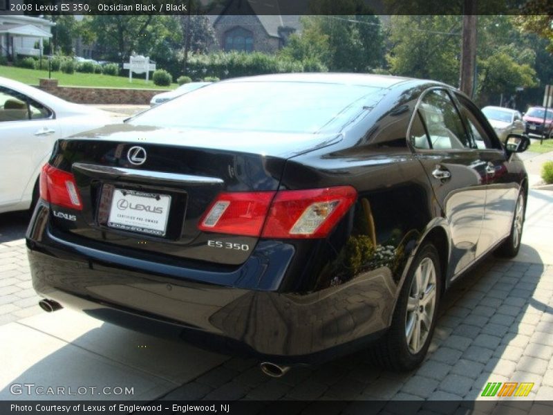 Obsidian Black / Black 2008 Lexus ES 350