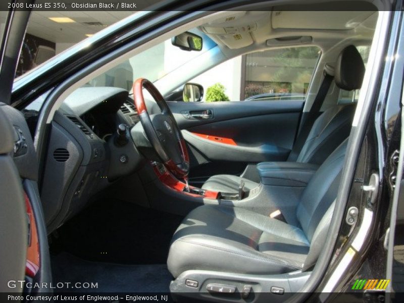Obsidian Black / Black 2008 Lexus ES 350