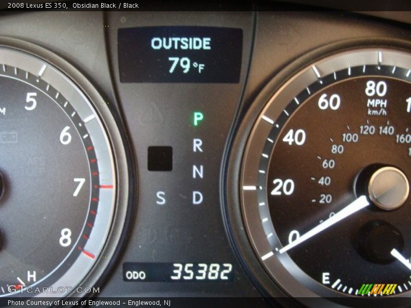 Obsidian Black / Black 2008 Lexus ES 350