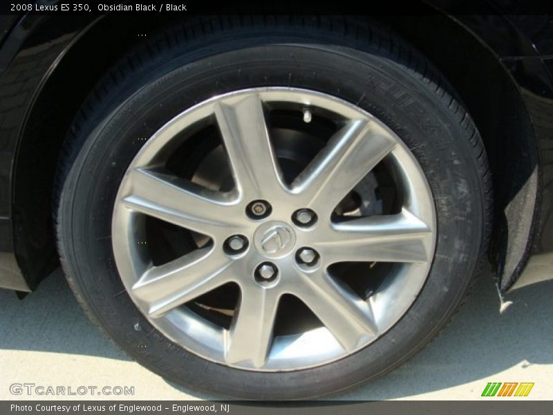Obsidian Black / Black 2008 Lexus ES 350