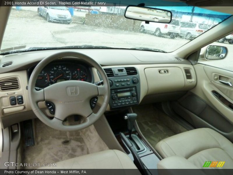 Ivory Interior - 2001 Accord EX Sedan 