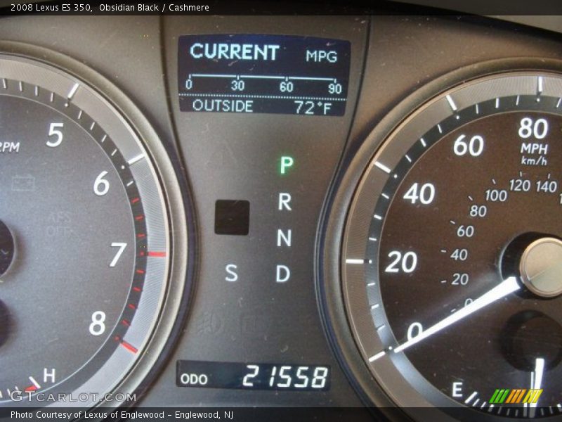 Obsidian Black / Cashmere 2008 Lexus ES 350