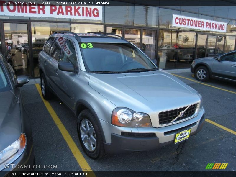 Crystal Green Metallic / Graphite 2003 Volvo XC90 T6 AWD