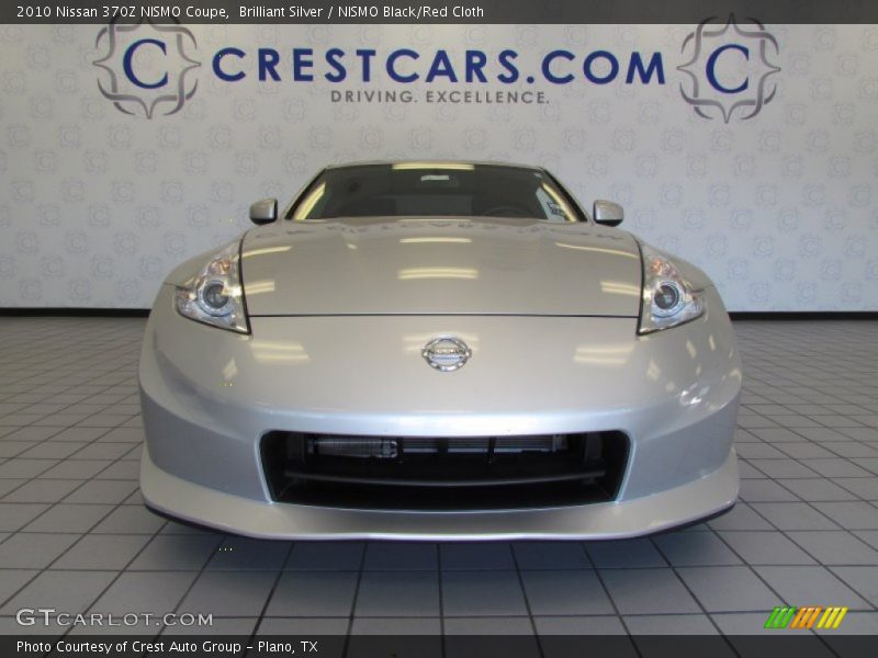 Brilliant Silver / NISMO Black/Red Cloth 2010 Nissan 370Z NISMO Coupe