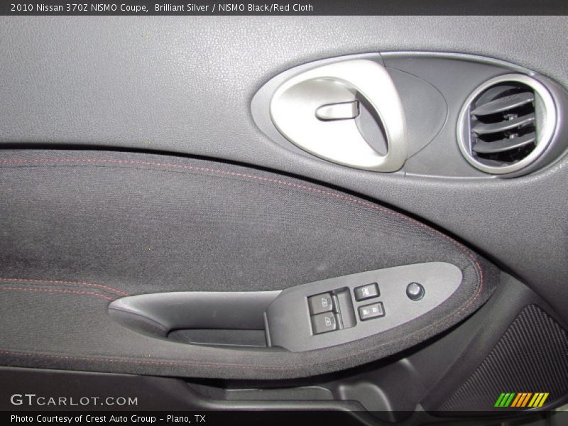 Brilliant Silver / NISMO Black/Red Cloth 2010 Nissan 370Z NISMO Coupe