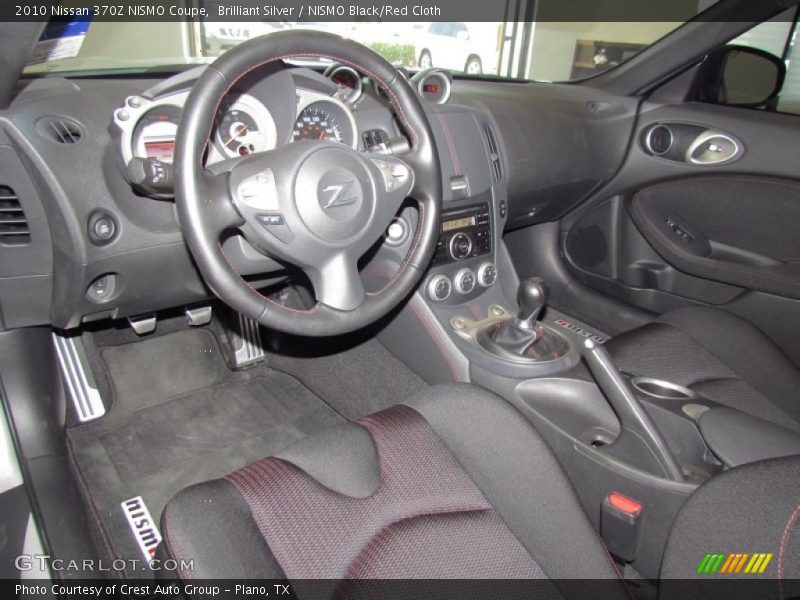  2010 370Z NISMO Coupe NISMO Black/Red Cloth Interior