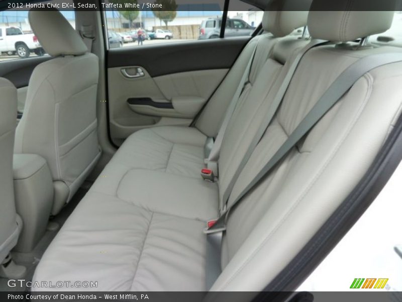  2012 Civic EX-L Sedan Stone Interior