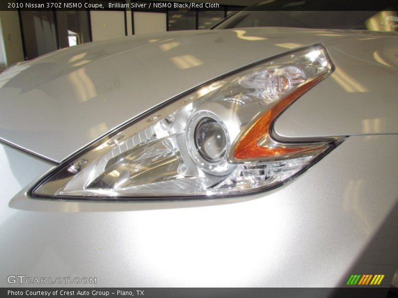 Brilliant Silver / NISMO Black/Red Cloth 2010 Nissan 370Z NISMO Coupe