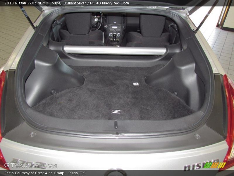 Brilliant Silver / NISMO Black/Red Cloth 2010 Nissan 370Z NISMO Coupe