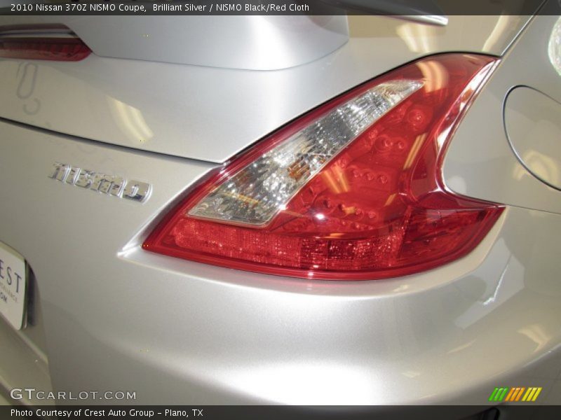 Brilliant Silver / NISMO Black/Red Cloth 2010 Nissan 370Z NISMO Coupe