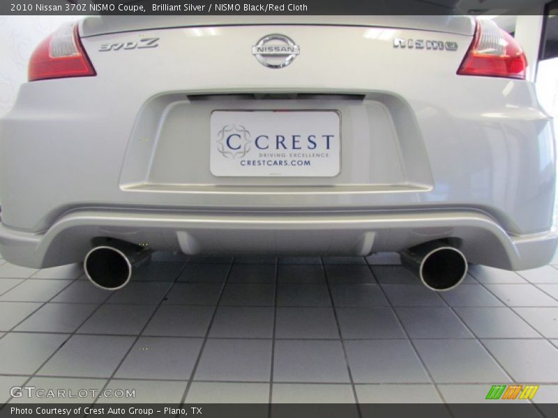 Brilliant Silver / NISMO Black/Red Cloth 2010 Nissan 370Z NISMO Coupe