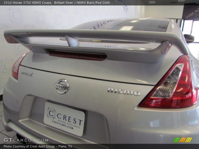 Brilliant Silver / NISMO Black/Red Cloth 2010 Nissan 370Z NISMO Coupe