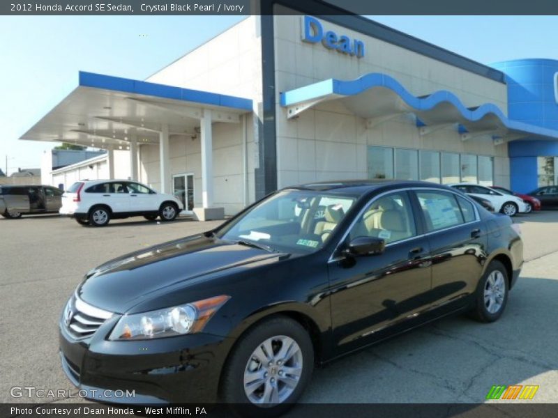 Crystal Black Pearl / Ivory 2012 Honda Accord SE Sedan