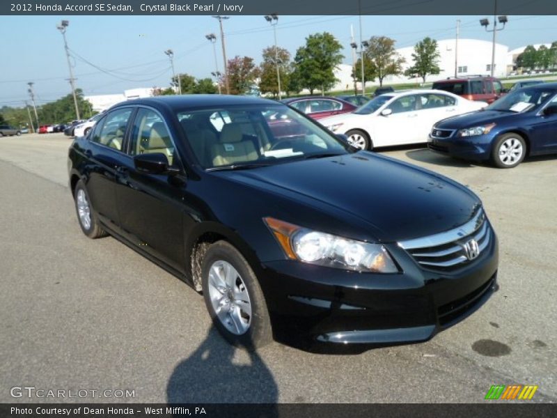 Crystal Black Pearl / Ivory 2012 Honda Accord SE Sedan