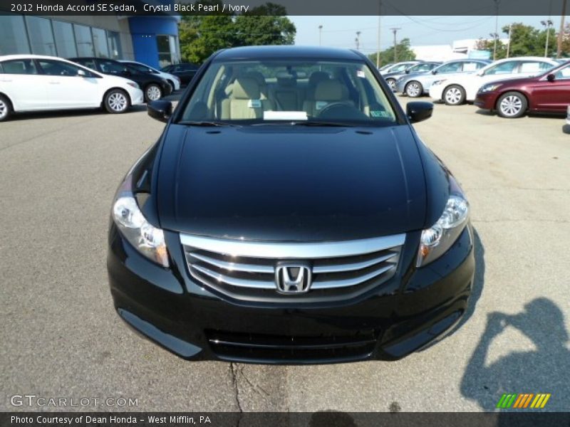 Crystal Black Pearl / Ivory 2012 Honda Accord SE Sedan