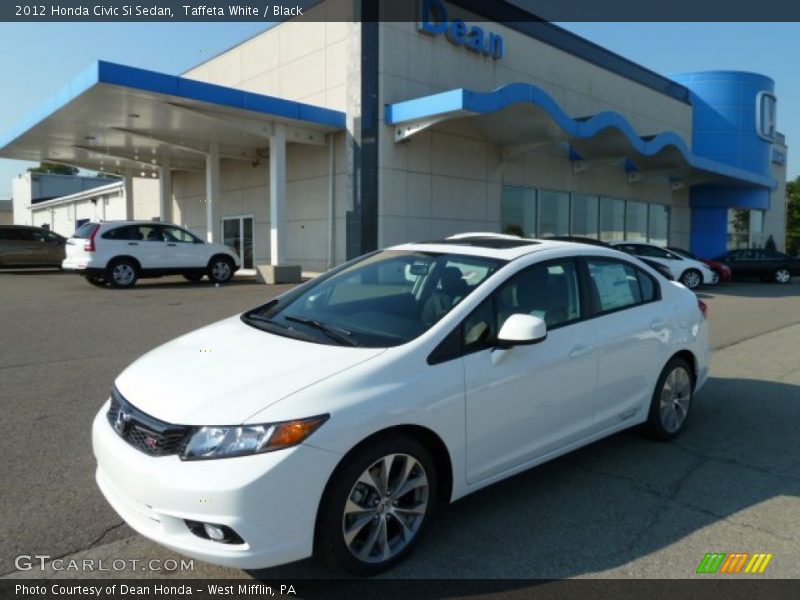 Taffeta White / Black 2012 Honda Civic Si Sedan