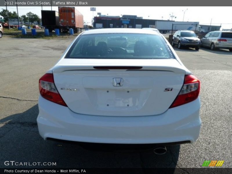Taffeta White / Black 2012 Honda Civic Si Sedan