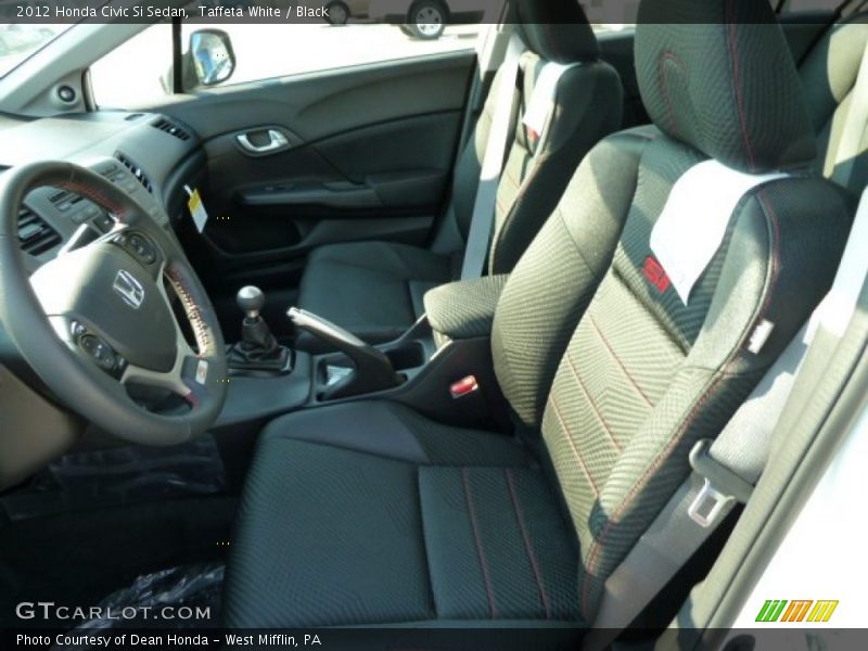  2012 Civic Si Sedan Black Interior