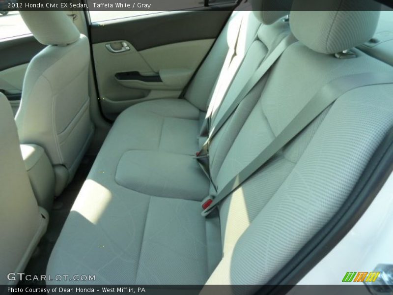 Taffeta White / Gray 2012 Honda Civic EX Sedan