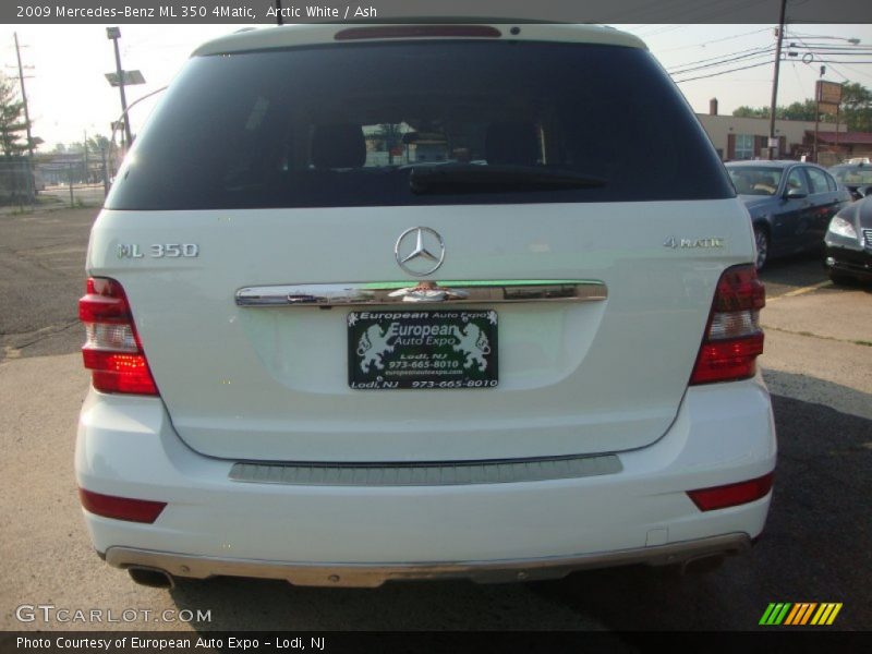 Arctic White / Ash 2009 Mercedes-Benz ML 350 4Matic