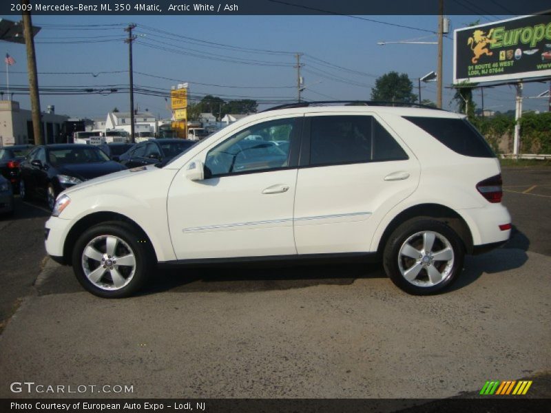 Arctic White / Ash 2009 Mercedes-Benz ML 350 4Matic