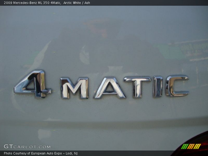 Arctic White / Ash 2009 Mercedes-Benz ML 350 4Matic