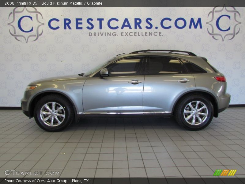 Liquid Platinum Metallic / Graphite 2008 Infiniti FX 35