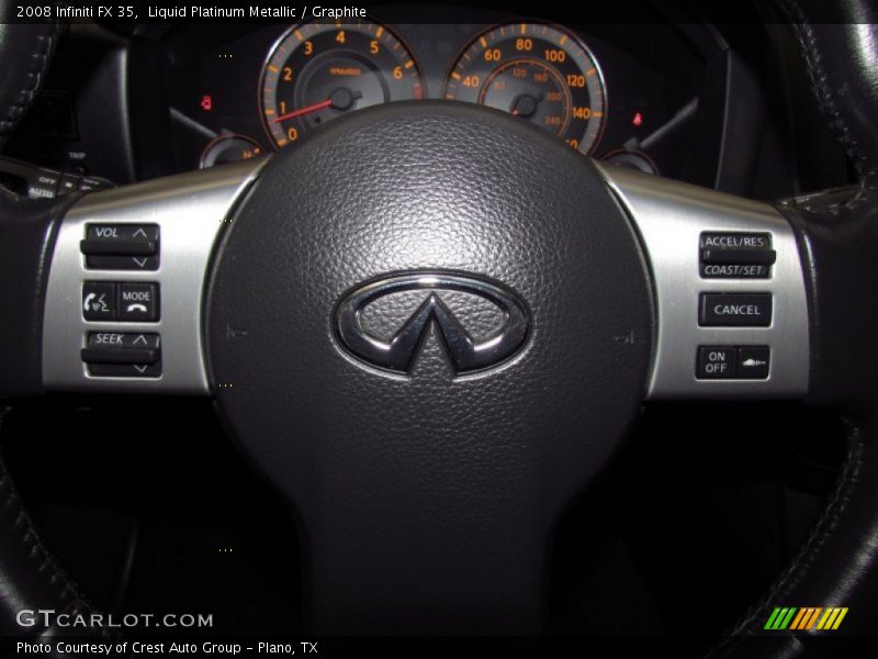 Liquid Platinum Metallic / Graphite 2008 Infiniti FX 35