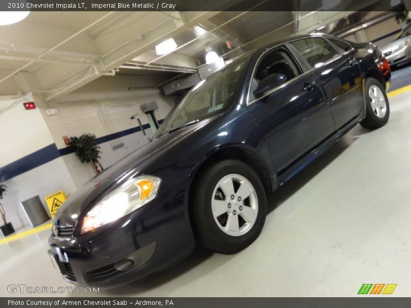 Imperial Blue Metallic / Gray 2010 Chevrolet Impala LT