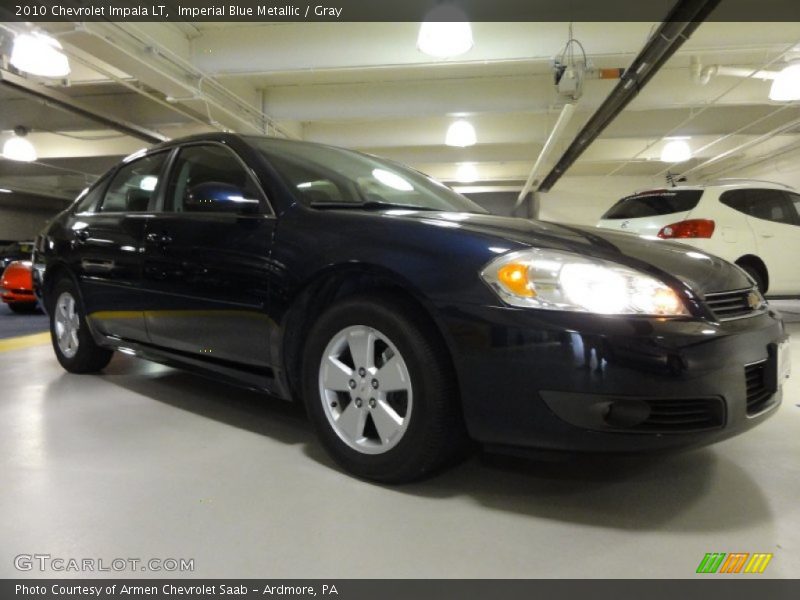 Imperial Blue Metallic / Gray 2010 Chevrolet Impala LT