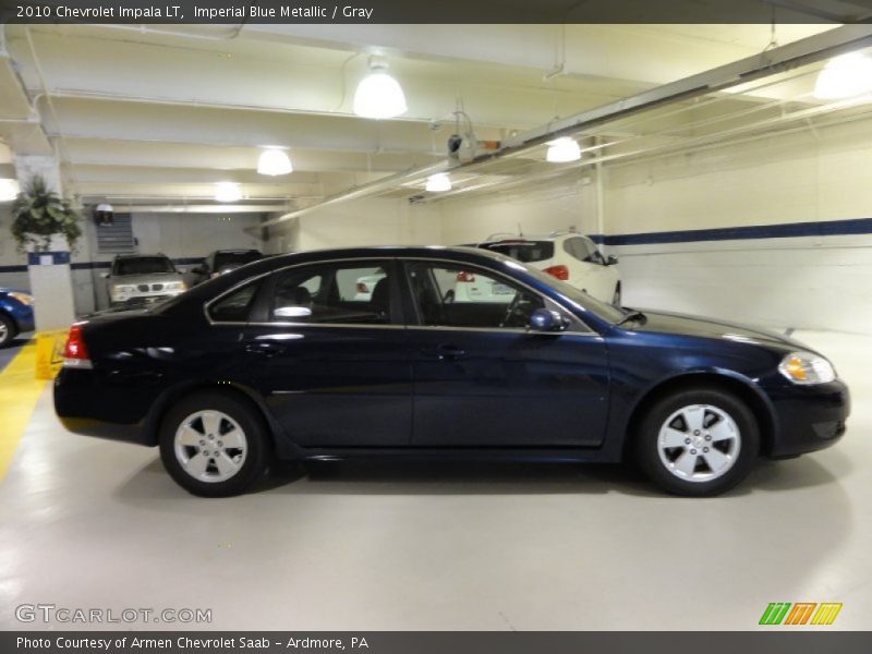 Imperial Blue Metallic / Gray 2010 Chevrolet Impala LT